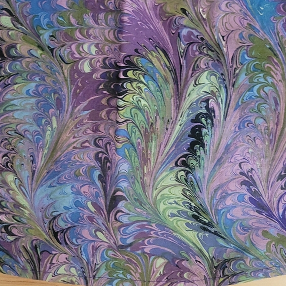 Vintage 70s Psychedelic Marble Print Leisure Shirt Large Retro Indie Hippi Boho - Picture 8 of 9